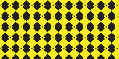 A abstract geometric shape Islamic pattern design