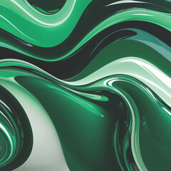 Background of liquid marbling paint texture. AI-generated wallpaper with an intense color mix and an abstract painting style