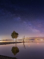 milkyway over the lake