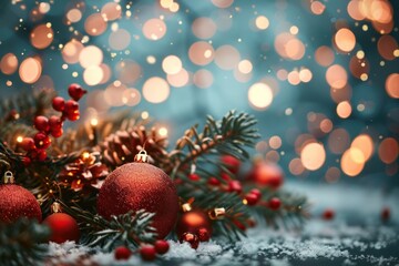 Merry Christmas and happy New Year background