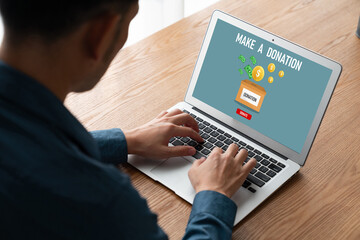 Online donation platform offer modish money sending system for people to transfer on the internet