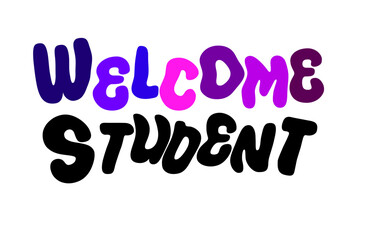 Obraz premium welcome sticker