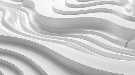 Obraz premium A minimalist 3D abstract background with clean lines and a monochromatic color scheme. Ideal for modern branding. Modern product photography or web design