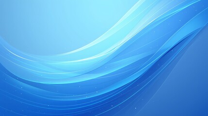 Abstract Blue Background with Blurred Lines and Glow, Featuring Smooth Gradient and Minimalist Vector Design