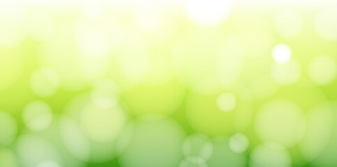 Obraz premium Green Nature Background With Bokeh
