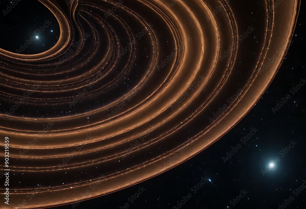 Canvas Prints a visual representation of gravitational waves rippling through space, bending and warping the fabri