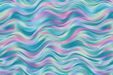 Artistic depiction of colorful waves in soothing pastel shades, creating a vibrant composition