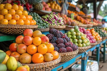 Fruits and Vegitables at Bedugul Market  Bali  Indonesia