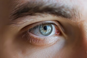 Close-Up View of a Person's Eye Highlighting Unique Color and Detail in Natural Light