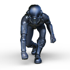 サイバーマン　3DCGレンダリング