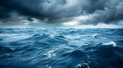 Fototapeta premium Composite image of rough blue ocean