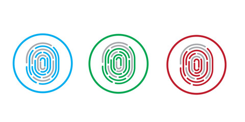 Fingerprint Icon on white Background