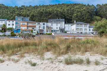 Fototapeta premium View of the village O Porto de Bares, Spain
