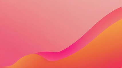Fototapeta premium Pink and orange gradient abstract wavy fluid background design