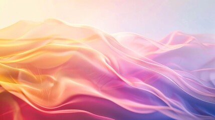 Pastel Dreams: Abstract Background of Flowing Fabric in Pink, Purple, and Gold