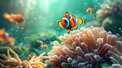 Clownfish in Anemone