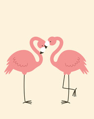 Flamingo Pattern Card