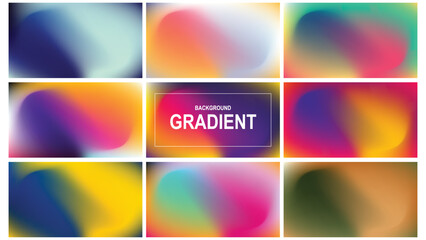 abstract background gardient vector set