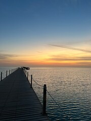 sunset on the pier