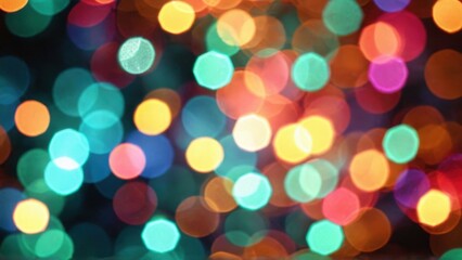 Abstract Colorful Bokeh Lights Background.