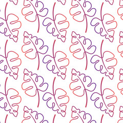 Autumn leaves pattern background Vector