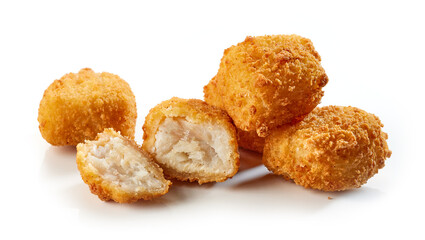 fried fish fillet nuggets
