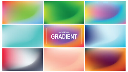 abstract background gardient vector set