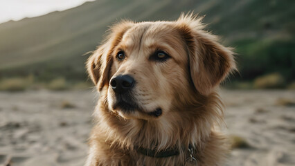 Obraz premium golden retriever dog