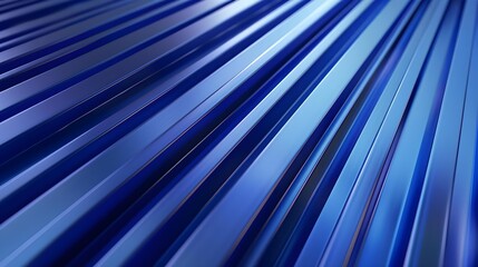Blue 3D render abstract background with simple geometric shapes