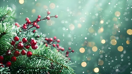 Festive holiday background with Christmas theme