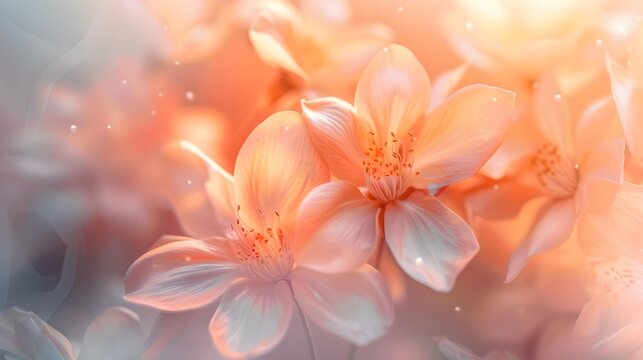 Light and soft floral abstract background