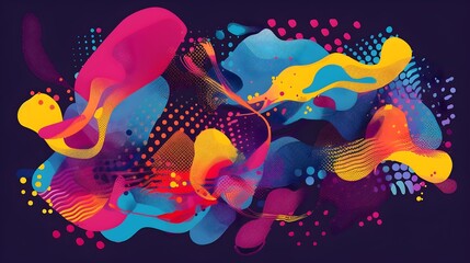 Modern backgrounds with abstract elements