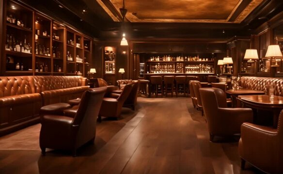 Cigar Lounge: Move through the bar to a sophisticated cigar lounge with leather chairs, a fireplace, and an array of fine cigars and whiskeys.