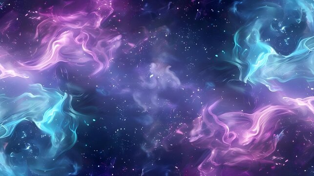 Seamless pattern background inspired by the ethereal beauty