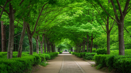 Fototapeta premium road in the park