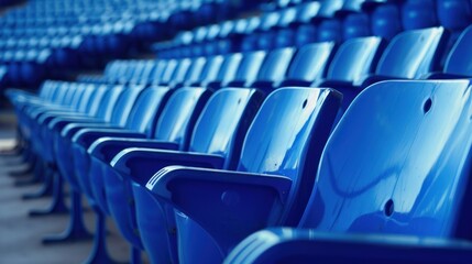 Blue Seats in Stadium