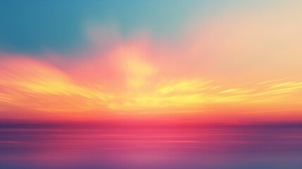 Fototapeta premium Vibrant Sunset Inspired Abstract Blurred Background with Gaussian Noise Effect