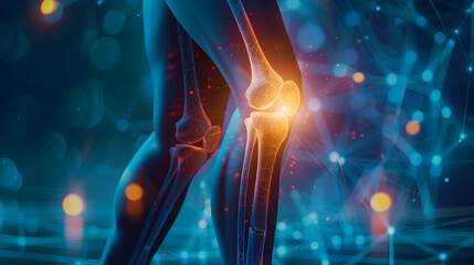 Fototapeta premium Managing Knee Joint Inflammation Treatment for Patients