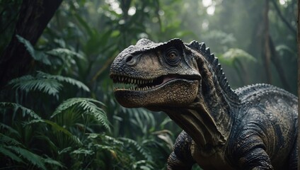 Fototapeta premium Unearthing the marvels of the past and the remarkable lives of ancient dinosaurs