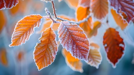 Picturesque scene of seasonal transition