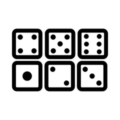 Dice icon template