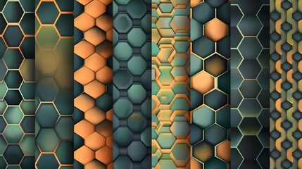 Collection of hexagonal patterns
