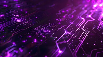 Futuristic purple technology pattern background