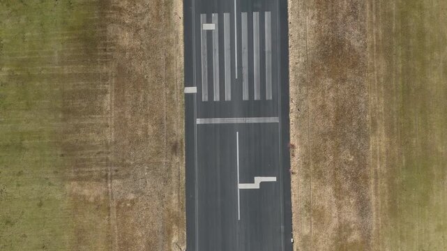 Munich, Germany Landschaftspark Hachinger Tal. Fliegerhorst Neubiberg ist ein ehemaliger Fliegerhorst im Suden von Munchen. Flugplatz Munchen Sud Luftaufnahme. Park closed airfield in Munich. Runway. 