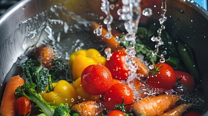 soak vegetables in water mixed with baking soda can remove insecticide kitchen tips
