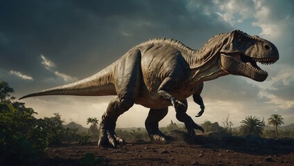 Fototapeta premium Unearthing the hidden marvels of the prehistoric world and its remarkable dinosaur creatures