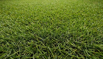 Obraz premium Green Grass Blades Close Up.