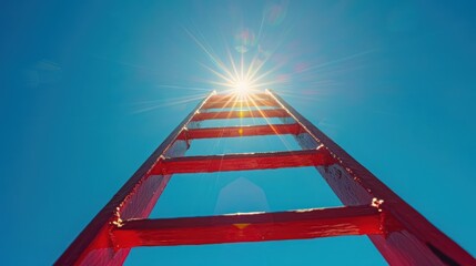 Red ladder to success