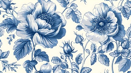 Abstract modern floral seamless pattern