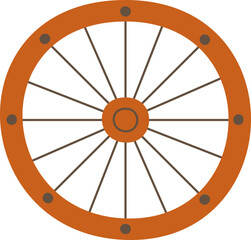 Obraz premium Retro Wooden Wheel